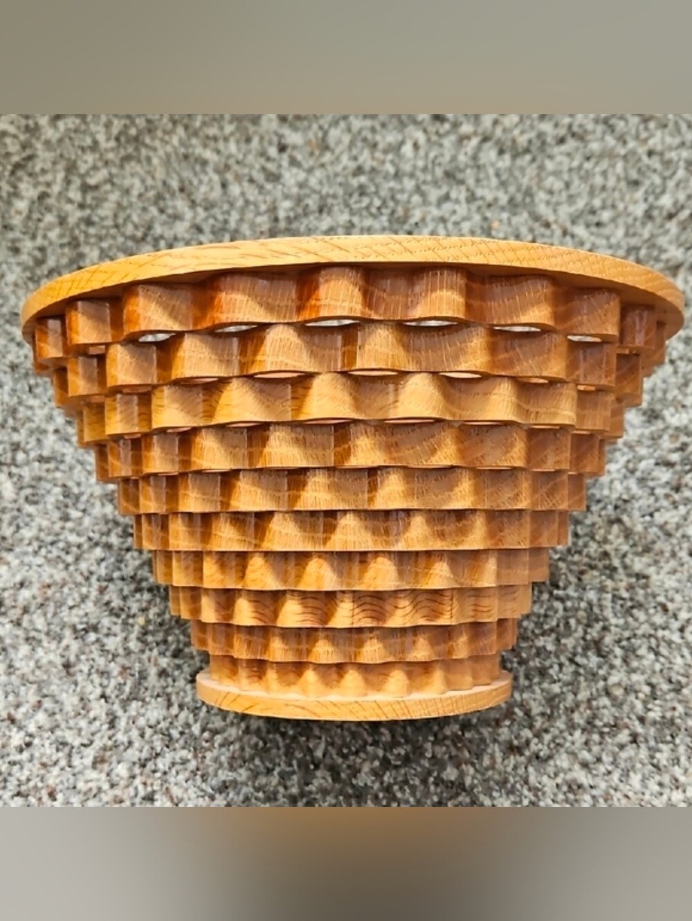 Handcrafted Wooden Fruit Accent Bowl